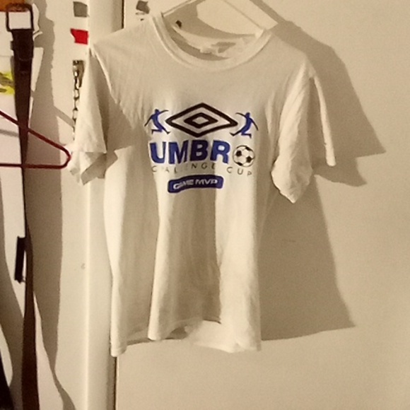 Umbro soccer game club challenge size small color white and blue  ATC - Picture 8 of 8